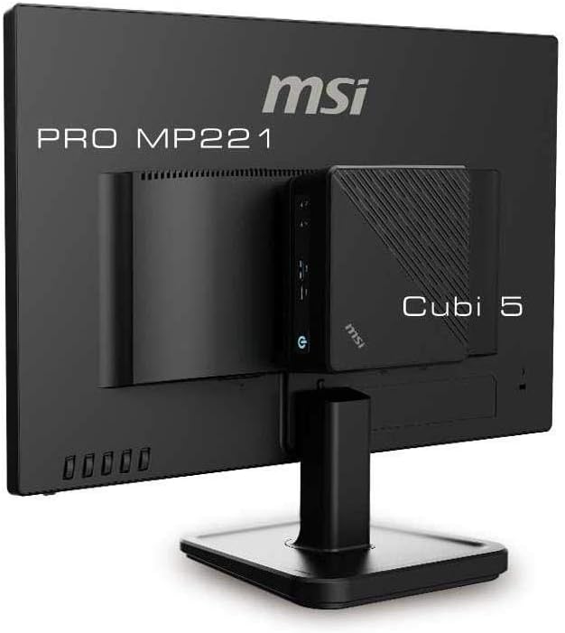 MSI Cubi 5 Mini PC, Intel Core i3-10110U, 8GB Memory, 256GB SSD, WiFi 5, BT 5.1, USB Type-C, Dual Display, Silent, Windows 10 Home (10M-027US) (Renewed)