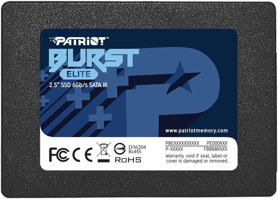 Patriot Burst Elite 1.92TB Internal SSD - SATA 3 2.5 - Solid State Drive - PBE192TS25SSDR