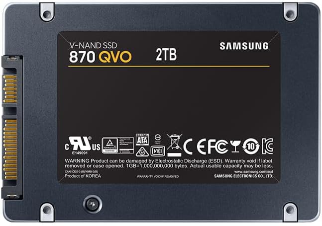Samsung 870 QVO 4TB Internal SATA SSD 6.35 cm (2.5 Inch) SATA 6 Gb/s Retail MZ-77Q4T0BW