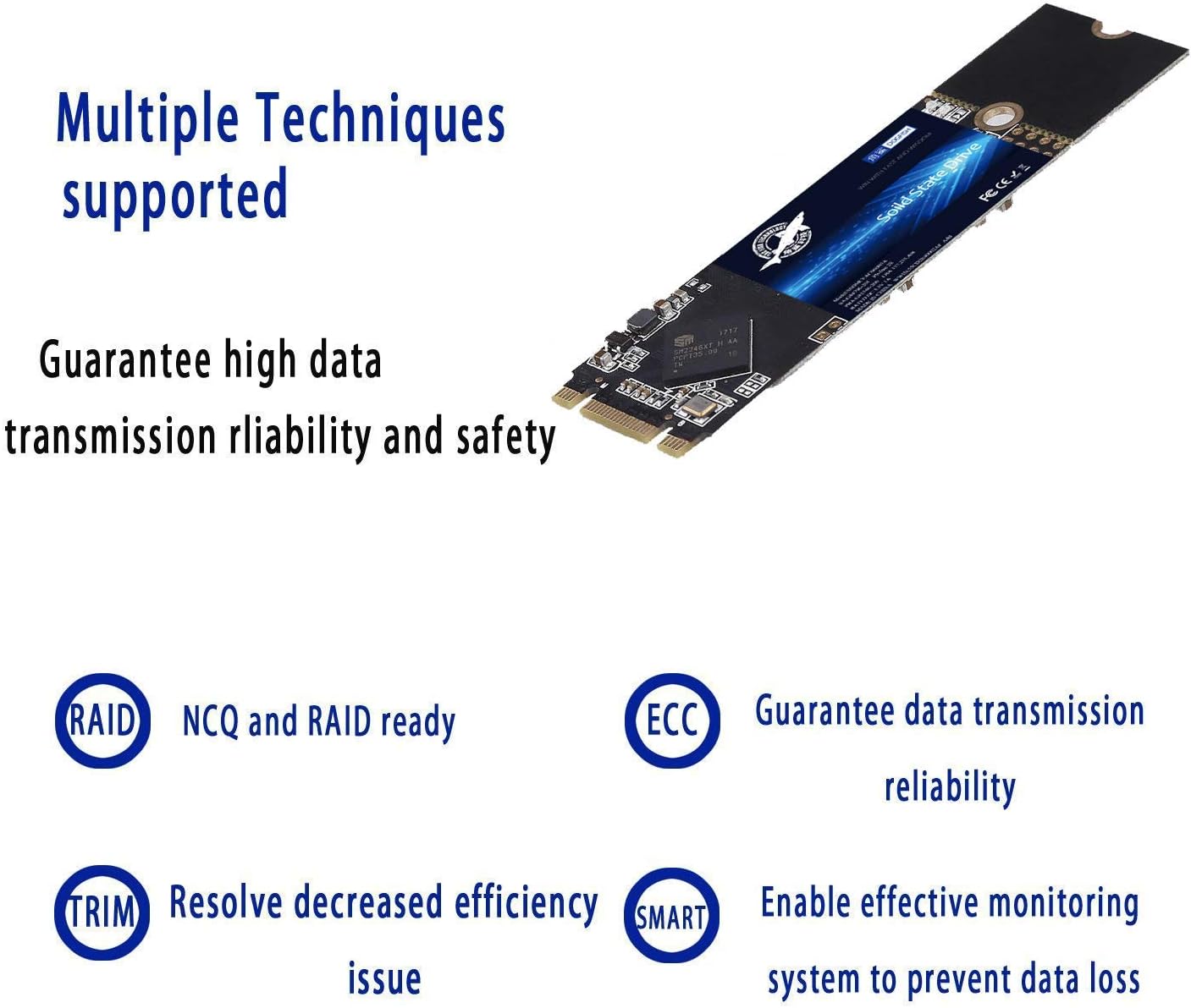 SSD mSATA 1TB Dogfish Internal Solid State Drive High Performance Hard Drive for Desktop Laptop SATA III 6Gb/s Includes SSD 16GB 32GB 60GB 64GB 120GB 128GB 240GB 250GB 480GB 500GB 1T (1TB MSATA)