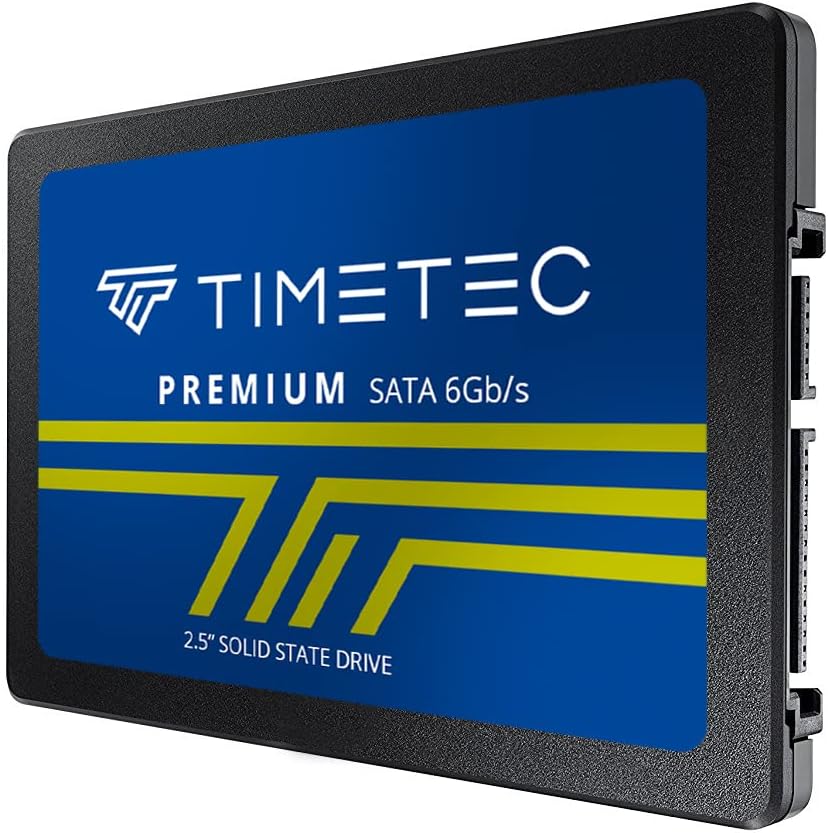 Timetec 2TB SSD 3D NAND QLC SATA III 6Gb/s 2.5 Inch 7mm (0.28) Read Speed Up to 550 MB/s SLC Cache Performance Boost Internal Solid State Drive for PC Computer Desktop and Laptop (2TB)