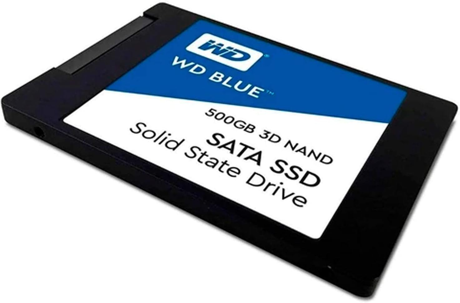 Western Digital 500GB WD Blue 3D NAND Internal PC SSD - SATA III 6 Gb/s, 2.5/7mm, Up to 560 MB/s - WDS500G2B0A, Solid State Drive
