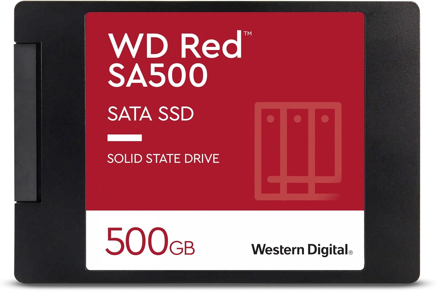 Western Digital 500GB WD Red SA500 NAS 3D NAND Internal SSD - SATA III 6 Gb/s, M.2 2280, Up to 560 MB/s - WDS500G1R0B