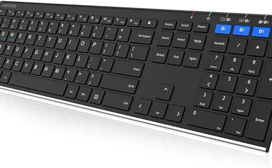 efficient multi device bluetooth keyboard