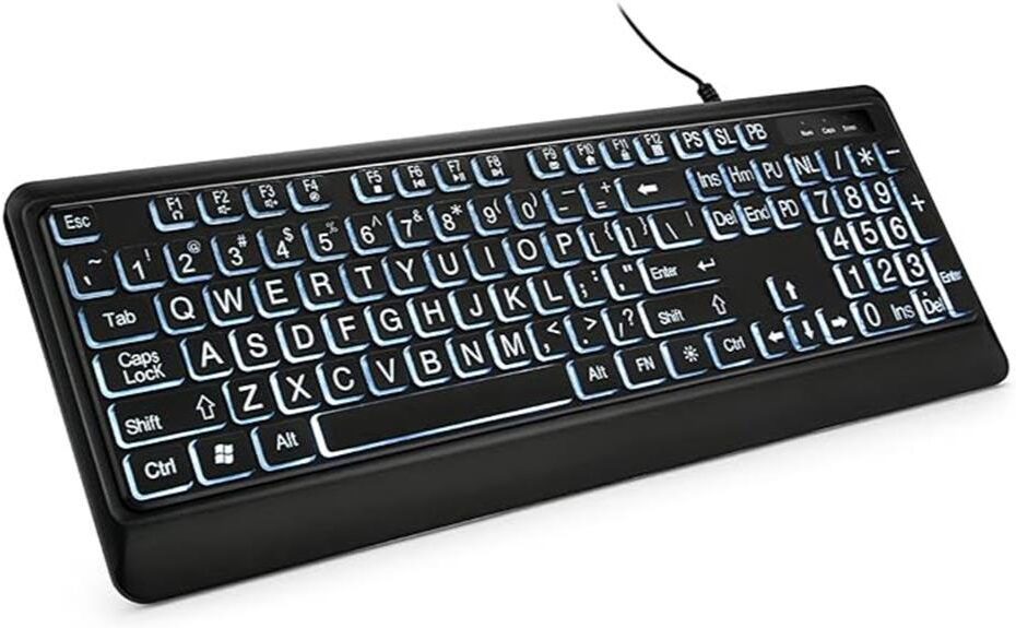 illuminated keyboard impresses users