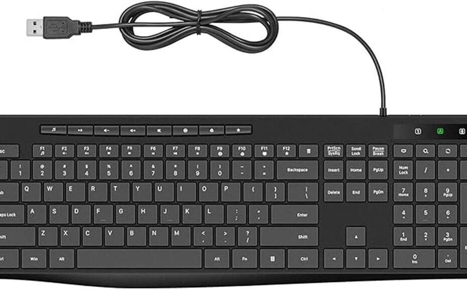 keyboard review virfour wired