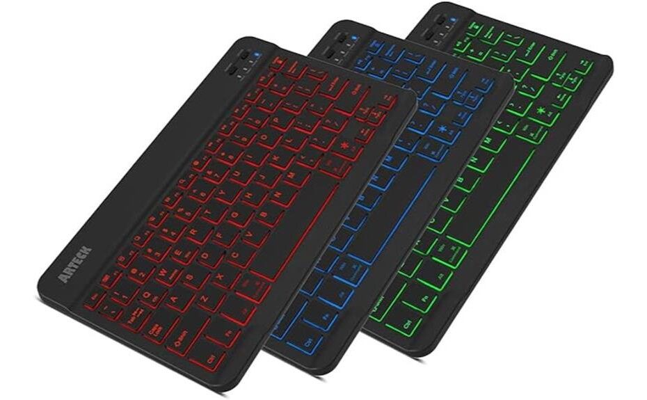 sleek backlit portable keyboard
