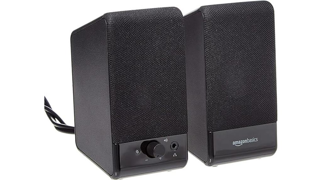 Amazon basics speakers review quality sound for budget mini pc reviewer