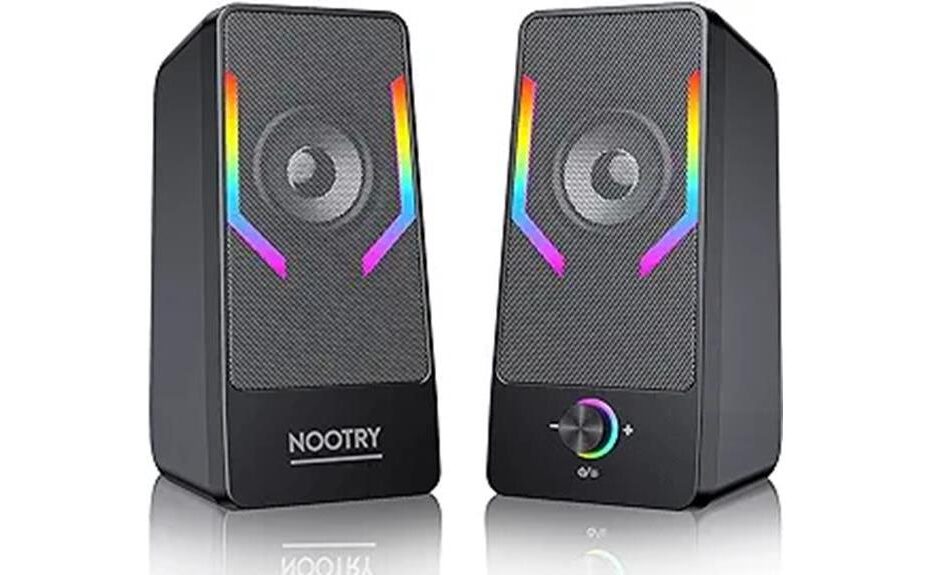 bluetooth computer speakers with rgb lighting