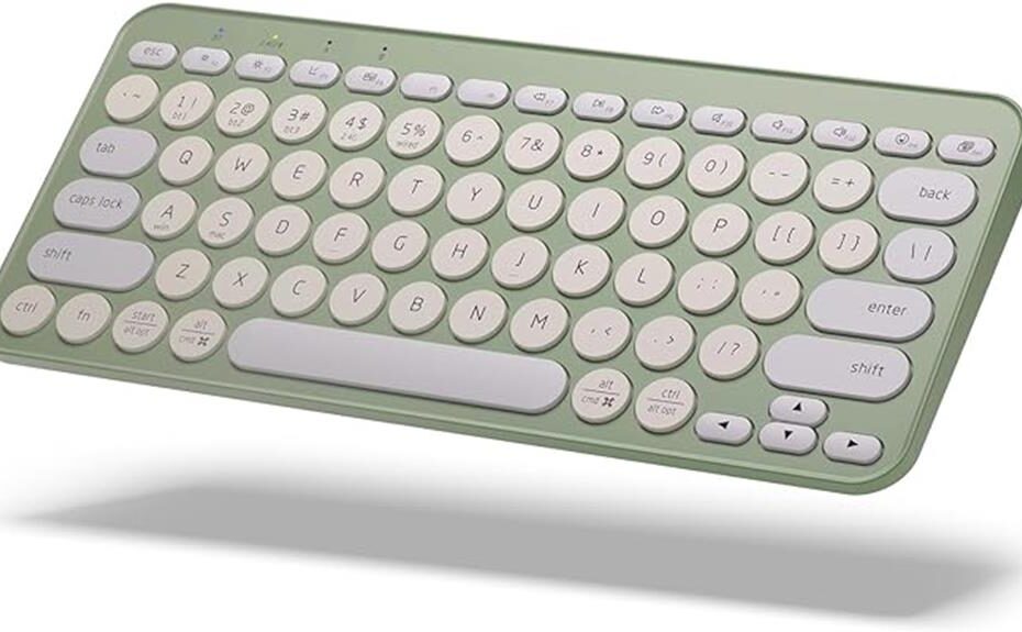 colorful compact wireless keyboard