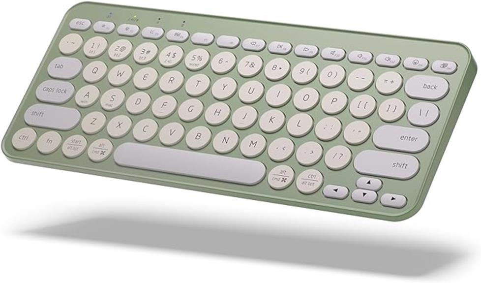 colorful compact wireless keyboard