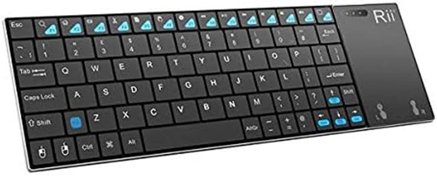 compact keyboard with touchpad