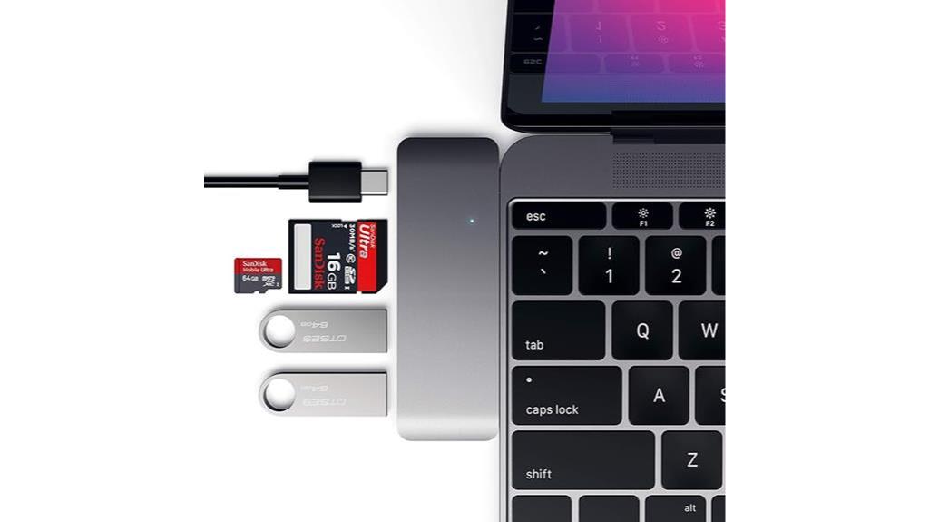 compact usb c 3 in 1 hub