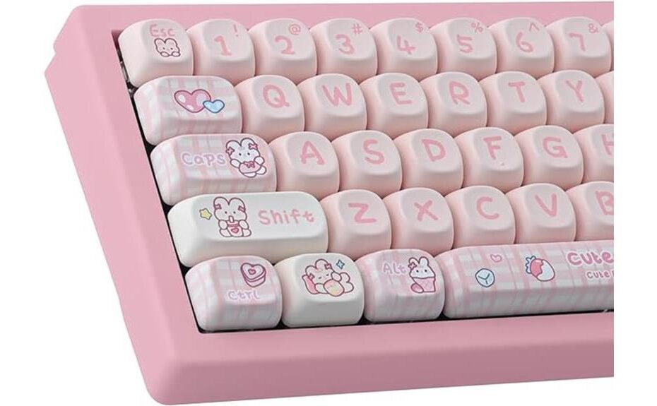 cute and sturdy bunny keycaps