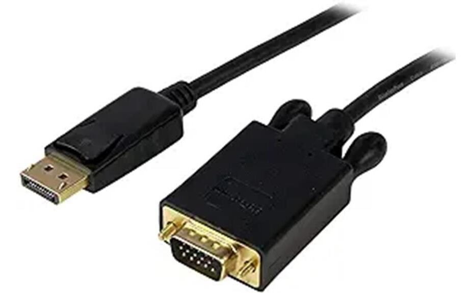 displayport to vga quality