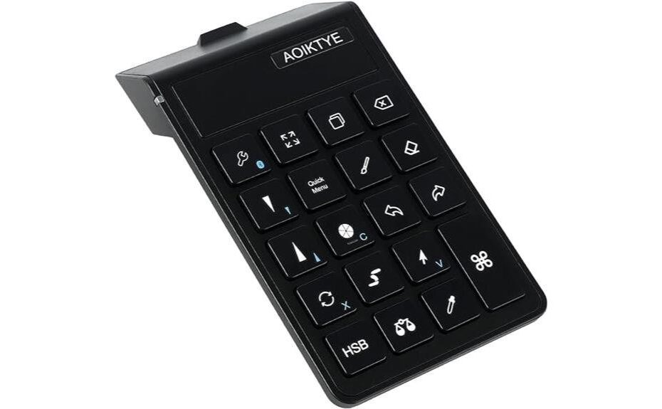efficiency enhancing keypad for artists