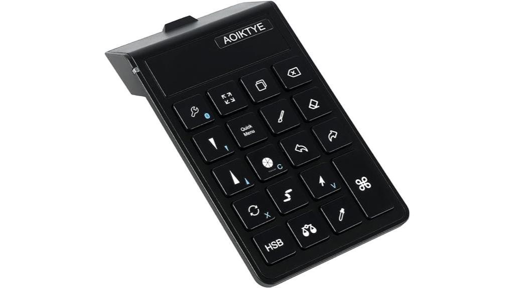 efficiency enhancing keypad for artists