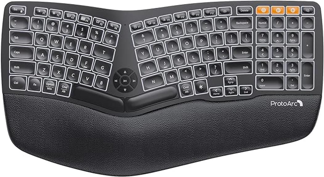 ergonomic backlit keyboard review