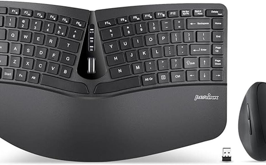 ergonomic wireless keyboard combo