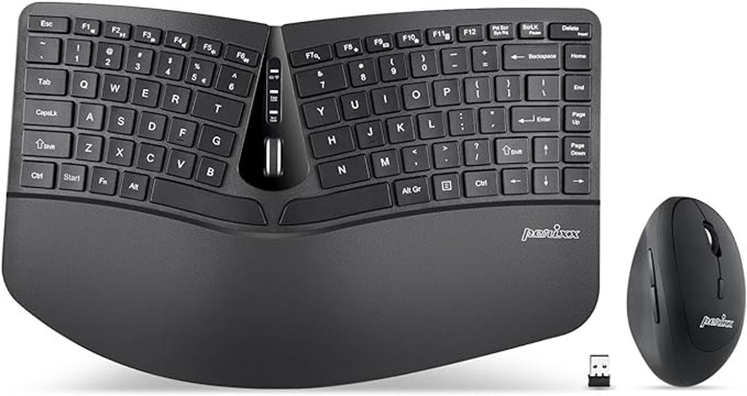 ergonomic wireless keyboard combo