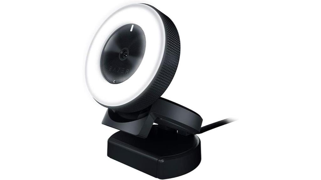 high definition webcam with ring light