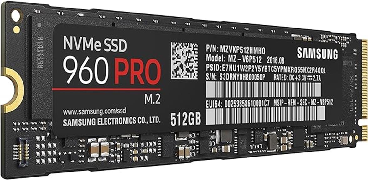 high performance samsung 960 pro