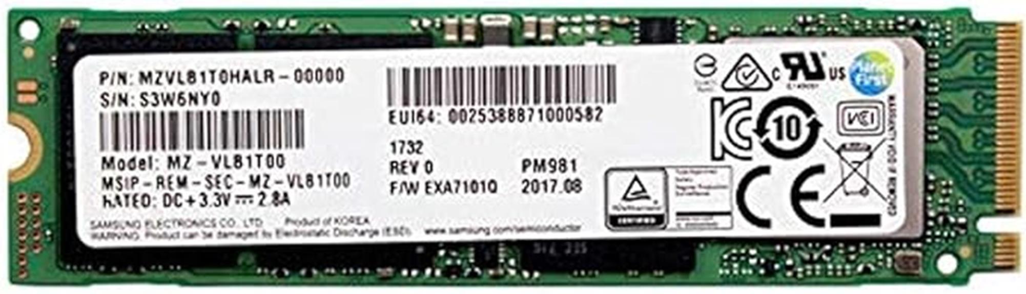 high performance samsung pm981 ssd