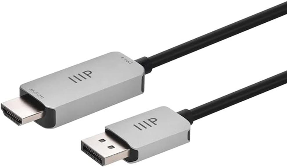 high quality monoprice displayport cable
