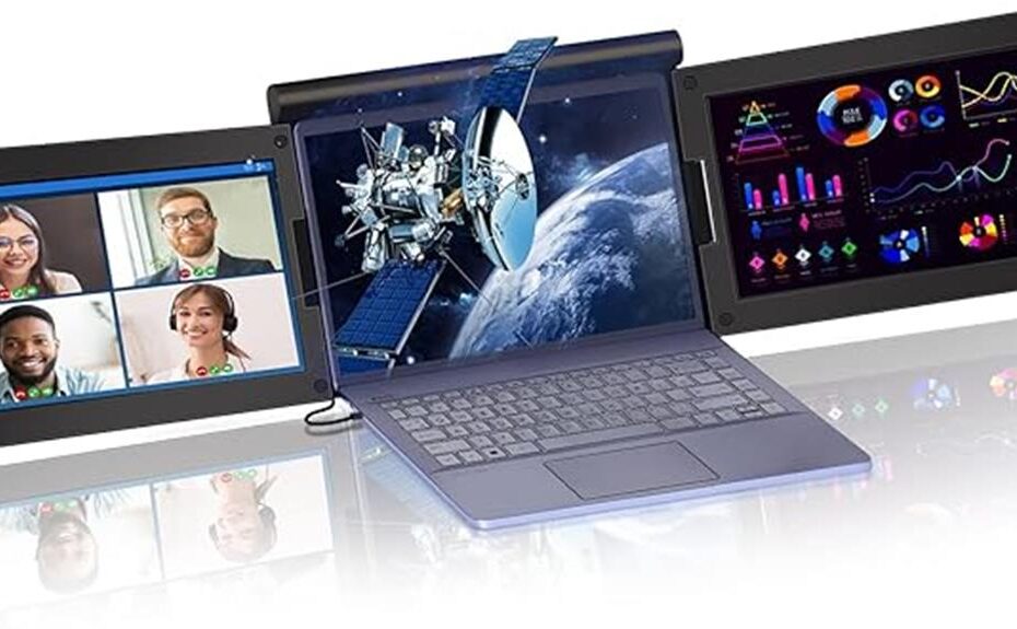laptop triple screen setup