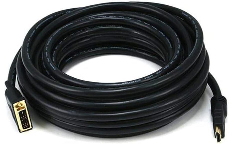 long hdmi to dvi cable