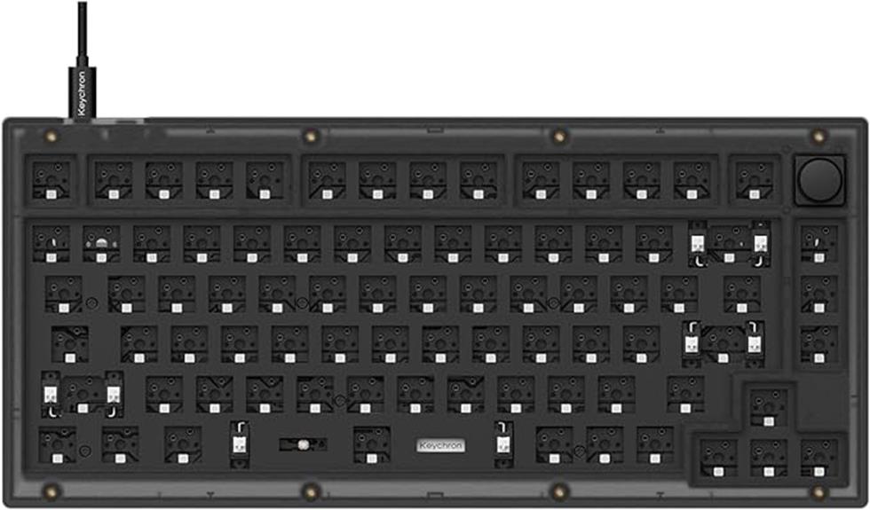 mechanical keyboard with backlighting