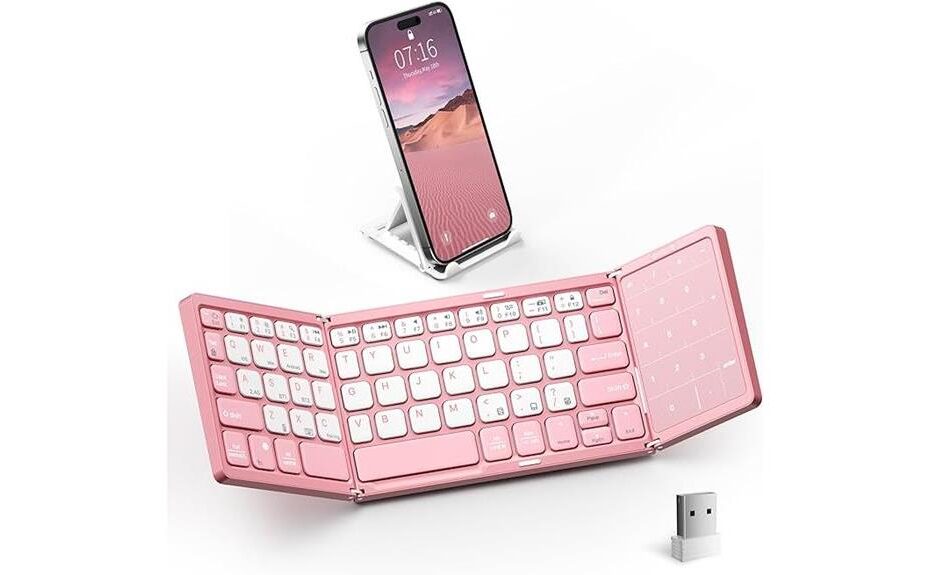 portable wireless typing solution