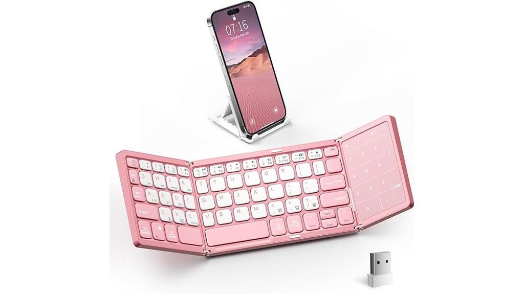 portable wireless typing solution