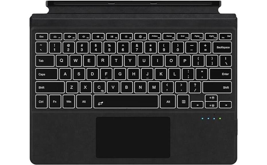 sleek backlit bluetooth keyboard