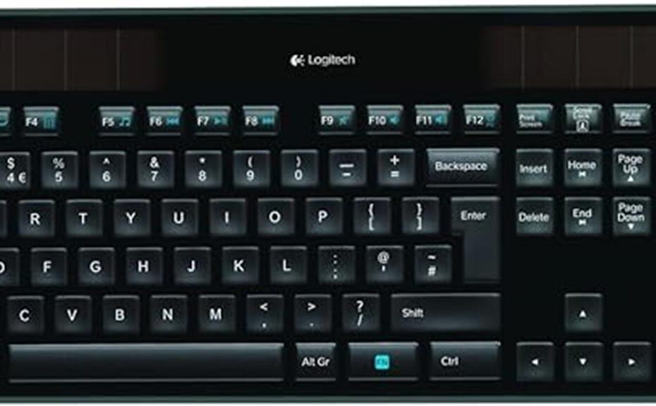 solar powered logitech keyboard review