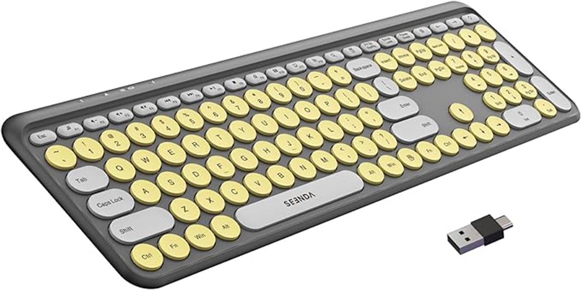 vibrant and quiet keyboard