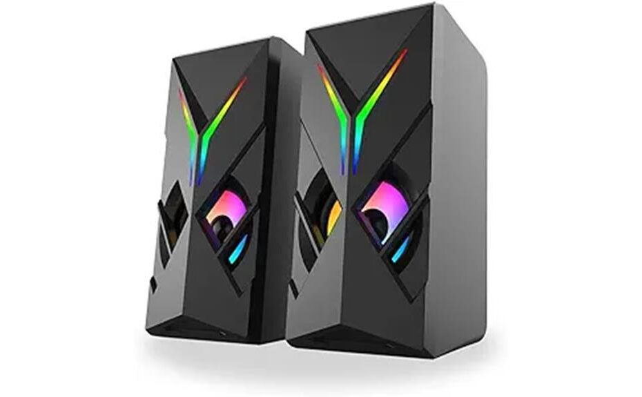 vibrant led usb speakers