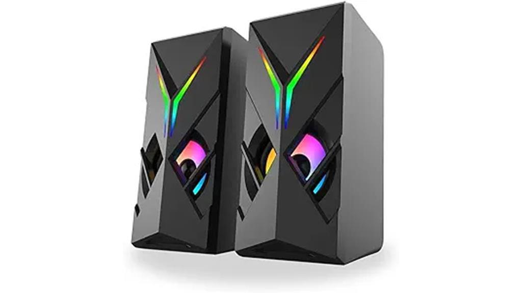 vibrant led usb speakers