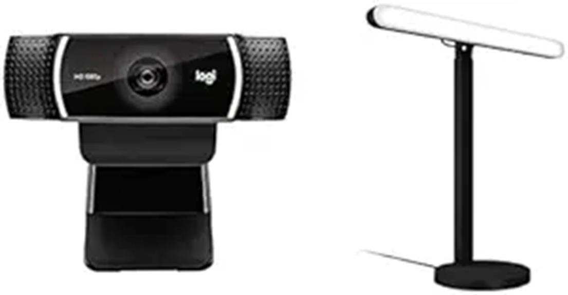 webcam and lighting combo