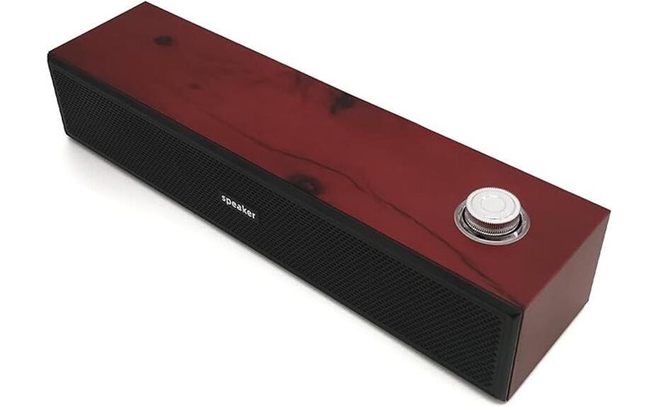 wooden speaker for desktop