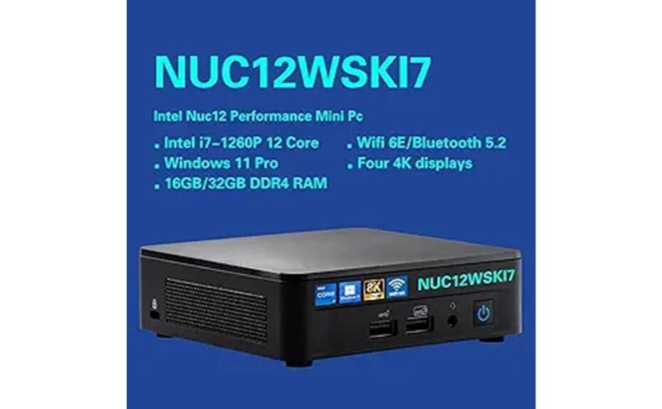 nuc12wski7 setup and usability