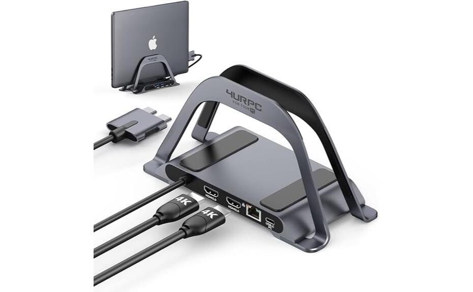 dual monitor docking station