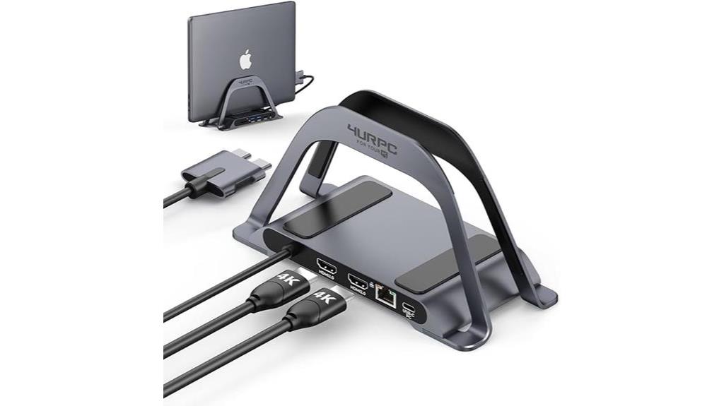 dual monitor docking station