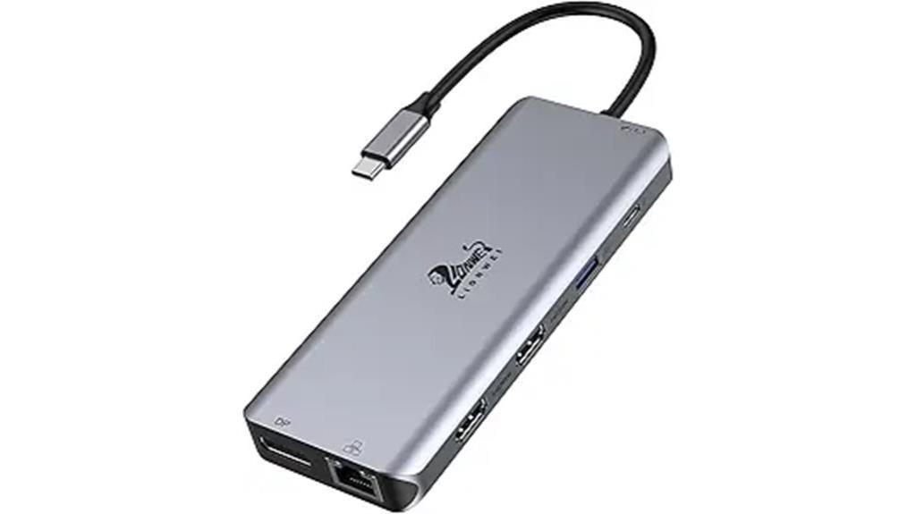 dual monitor usb c docking