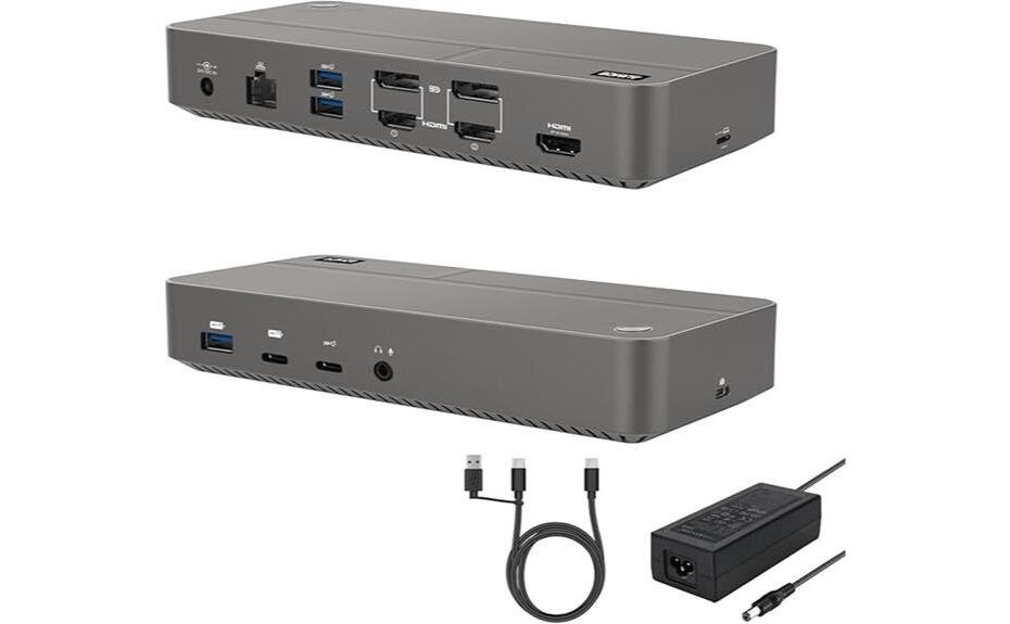triple monitor docking review