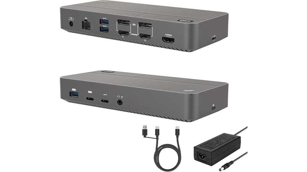 triple monitor docking review