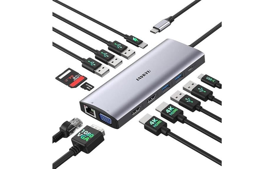 versatile 14 in 1 docking station