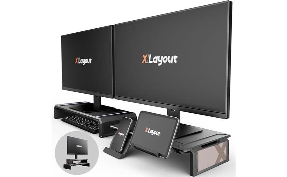 x central monitor riser review