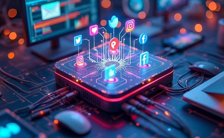 social media mini pc integration