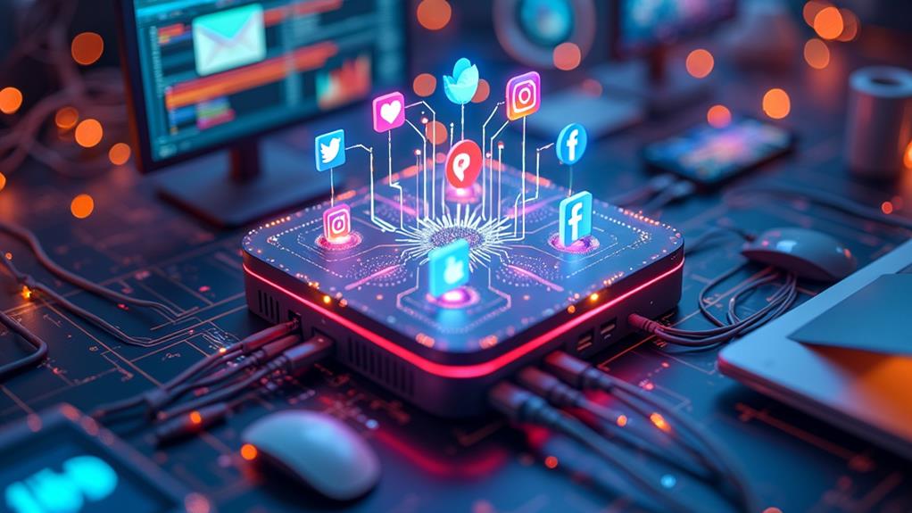 social media mini pc integration